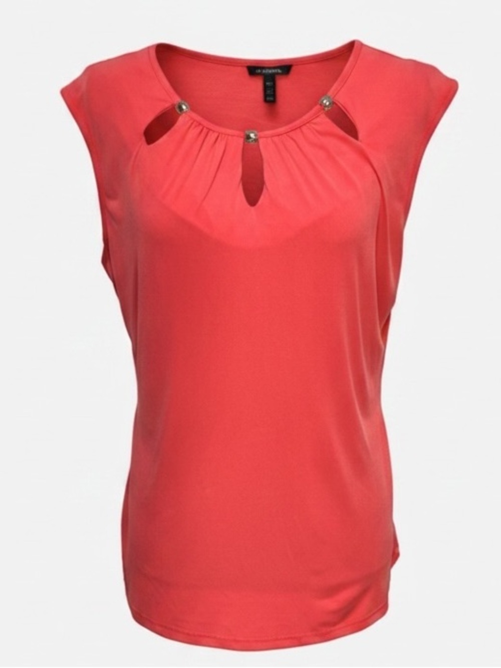 Mandy Evans Coral Sleeveless Cutout  Scoop Neckline e Women's Top size M